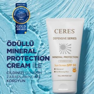 %100 mineral filtreli SPF 50, MicNo teknolojili geniş spektrumlu koruma; niasinamid ve Physalis ekstresiyle akneye eğilimli, hassas ve yağlı ciltleri yatıştırarak çevre dostu, COSMOS-Ecocert sertifikalı alternatif güneş kremidir. Termal ısı dengeleyicidir. Hassas ciltlere uygundur.