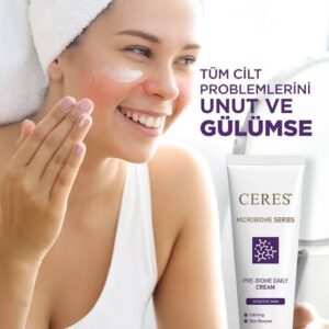 Prebiyotik (Salix purpurea + laktik asit) destekli, seramidler + fitosfingosin + kolesterol içeren; squalane ve shea yağı ile nemlendirici, paraben‑alkol‑parfüm içermeyen formülünde bariyer onarıcı hassas cilt kremidir.