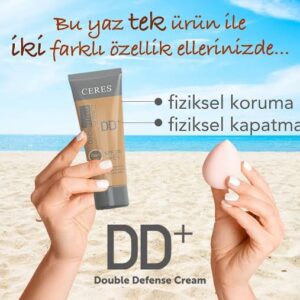 Arbutin, beta‑glukan ve antioksidanlar içeren, orta kapatıcılıkta renkli güneş koruyucu (DD krem); leke kontrolü, nemlendirme ve yaşlanma karşıtı etki sunar – doğal ve ferah görünüm sağlar.