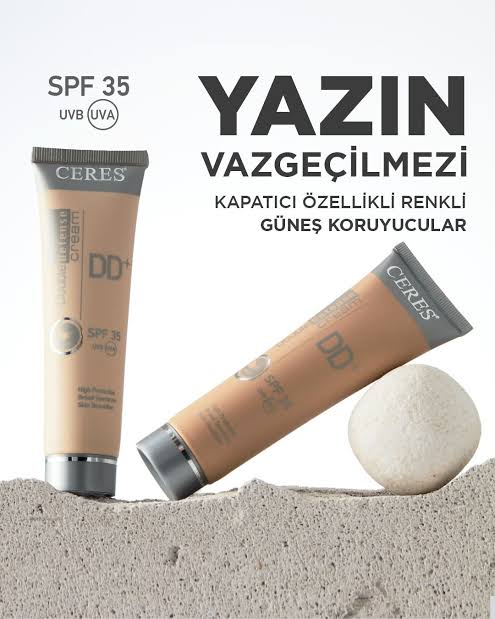 Ceres DD Medium 50 ml Arbutin, beta‑glukan ve antioksidanlar içeren, orta kapatıcılıkta renkli güneş koruyucu (DD krem); leke kontrolü, nemlendirme ve yaşlanma karşıtı etki sunar – doğal ve ferah görünüm sağlar.