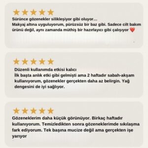 Alkolsüz formülle geniş gözenek görünümünü küçülten, yosun kompleksi ve hyaluronik asit ile cildi nemlendiren, yulaf beta glukan sayesinde tahrişleri yatıştıran etkili bir gözenek sıkılaştırıcı losyondur.