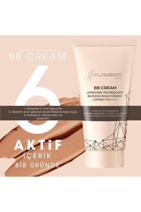 Playskin BB Cream – Liposome Technology SPF 50 Blemish Balm 50 ml Playskin BB Cream SPF 50, arbutin, hyaluronik asit ve vitamin E içeren formülüyle cildinizi korur, nemlendirir ve eşit ton sağlar. Doğal makyaj görünümü ve güneş korumasını tek paket içinde sunar.