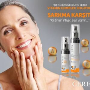 Ceres Vitamin Complex Solution, C, E, A ve B vitaminleriyle zenginleştirilmiş formülü sayesinde cildi besler, yeniler ve doğal ışıltısını geri kazandırır. Günlük bakım rutininizde enerji ve canlılık için mükemmel bir seçim!