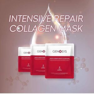 🔹 Genosys Intensive Repair Collagen Mask – Hyaluronik asit, hidrolize kolajen, betain ve yatıştırıcı bitkisel özlerle Zenginleştirilmiş tek kullanımlık maske. Cildi nemlendirir, elastikiyetini ve bariyer bütünlüğünü destekler. #collagenmask #nemmaskesi #onarımcılıkremaskesi #GenosysMask