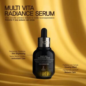 🔹 Genosys Multi Vita Radiance Serum (MVS) – Niacinamide, 3‑O‑Etil Askorbik Asit, Pantenol, Glutatyon ve MELAZERO® multivitamin kompleksi ile cilt tonunu eşitle, lekeleri hafiflet, bariyerini güçlendir ve doğal ışıltını geri kazan. #multivitaminserum #cilttonueşitleme #MELAZEROserum #antioksidanserum #parlakciltbakımı