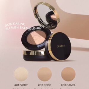 🔹 Genosys Skin Caring Blemish Balm Cushion SPF 50+ PA+++ – Yüksek koruma sağlayan renkli cushion BB krem. Hafif kapatıcılık, nemlendirme ve antioksidan destek ile günlük kullanım için ideal. #SPF50 #cushionBBkrem #güneşkoruyucu #GenosysCBC