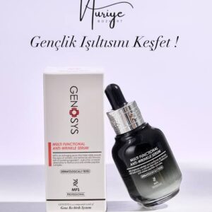 Genosys Multi Functional Anti‑Wrinkle Serum (MFS) – Bakuchiol ve gelişmiş peptit kompleksi ile kırışıklıkları hedef al, kolajen sentezini destekle, cilt elastikiyetini güçlendir ve ton eşitsizliklerini azalt. Alkolsüz, vegan yapısıyla hassas ciltler için ideal #antiwrinkleserum #peptitserum #bakuchiolerum #niacinamideserum #ciltelastikiyeti #gençciltbakımı