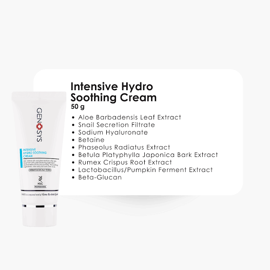 Genosys Intensive Hydro Soothing Cream (HSC) (Yoğun Nemlendirme ve Tahriş Azaltma – Hassas & Hasarlı Ciltler İçin Onarıcı Krem) 🔹 Genosys Intensive Hydro Soothing Cream (HSC) – Salyangoz salgısı filtratı, hyaluronik asit, peptide ve Beta-Glukan içeren yoğun onarıcı krem. İnflamasyonu azaltır, bariyeri destekler, cildi nemlendirir ve yatıştırır. #onyarıcıkrem #nemdestekkremi #ciltbaharierikremi #hsc #genosyskrem
