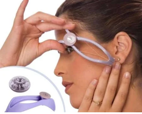 Çanakkale Kleopatra Güzellik Salonu'nda uzmanlar tarafından yapılan cımbızlı epilasyon uygulaması