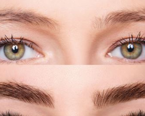 Çanakkale Kleopatra Güzellik Salonu'nda uzmanlar tarafından yapılan kaş laminasyonu uygulaması