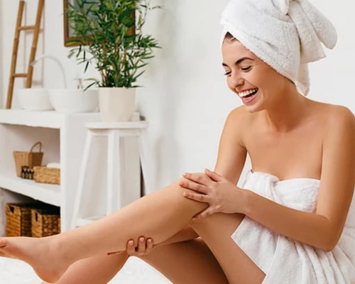 Çanakkale Kleopatra Güzellik Salonu'nda Vagheggi ürünleriyle yapılan profesyonel vücut bakımı uygulaması ile pürüzsüz ve sıkı bir cilt.