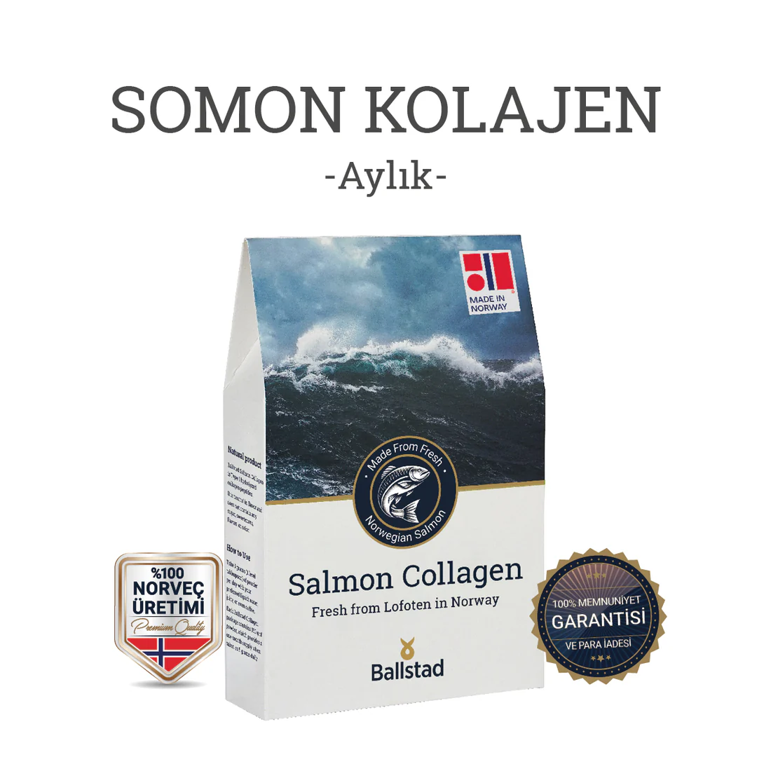 Ballstad Somon Kolajen Ballstad Somon Kolajen – Saf Norveç Somonundan Hidrolize Deniz Kolajeni