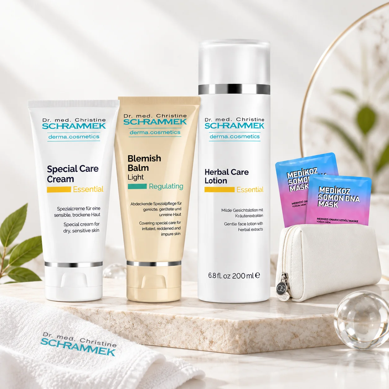 Dr. Schrammek Herbal Care Lotion 200 ML + Special Care Cream 50 ML + Blemish Balm Honey 40 ML Dr. Schrammek Herbal Care Lotion 200 ML + Special Care Cream 50 ML + Blemish Balm Honey 40 ML - Görsel 2